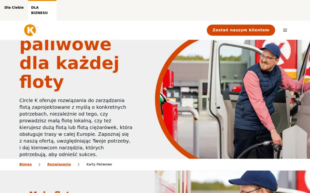 Circle K — strona produktu na stronie producenta (zrzut ekranu)